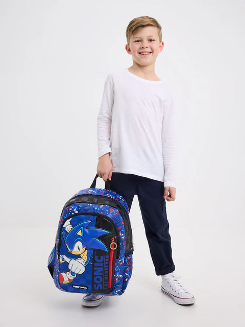 Smiggle Blue Sonic The Hedgehog Classic Backpack 42cm