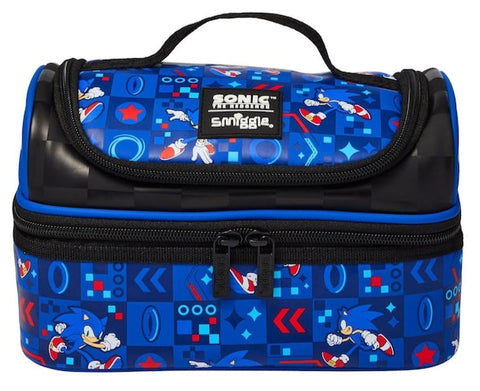 Smiggle Sonic The Hedgehog Double Decker Lunch Bag With Strap