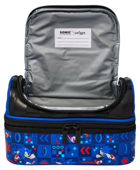 Smiggle Blue Sonic The Hedgehog Junior Hoodie Backpack 38cm School Set