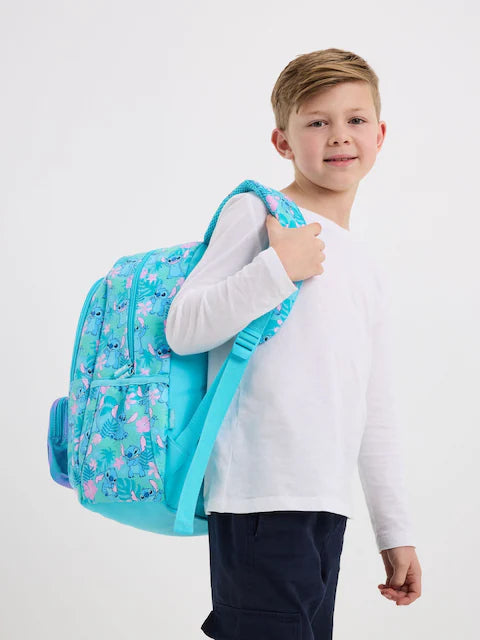 Smiggle Blue Stitch Classic Backpack 42cm