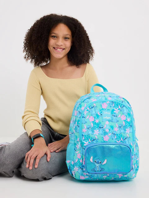 Smiggle Blue Stitch Classic Backpack 42cm