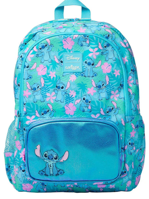 Smiggle Blue Stitch Classic Backpack 42cm