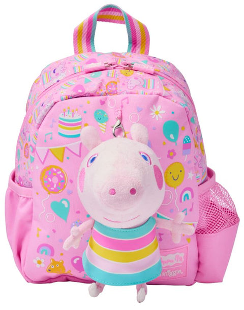 Smiggle Peppa Pig Teeny Tiny Backpack With Detachable Plush 26cm