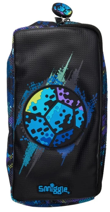 Smiggle Black Trailblazer Classic Attach Backpack 42cm School Set