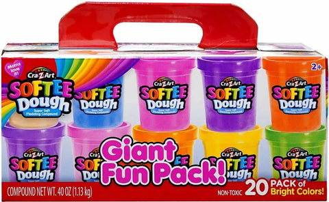 Softee Dough Giant Fun Pack, 20 Cans