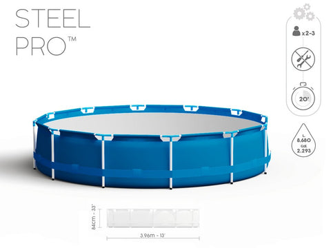 Steel Pro Above Ground Pool Set 396x84cm