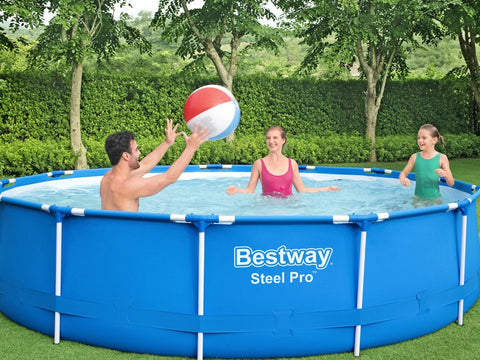 Steel Pro Above Ground Pool Set 396x84cm