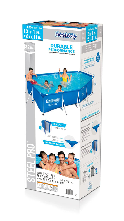 Steel Pro Above Ground Pool Set 400x211x81cm