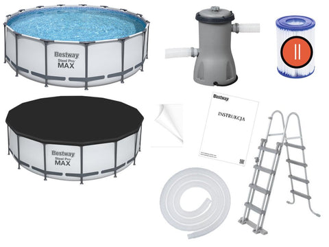 Steel Pro MAX Above Ground Pool Set 457x122cm