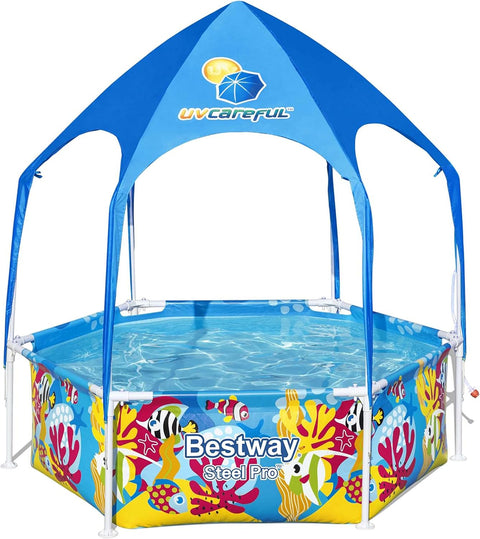 Steel Pro™ UV Careful™ Splash-in-Shade Round Pool 183x51cm