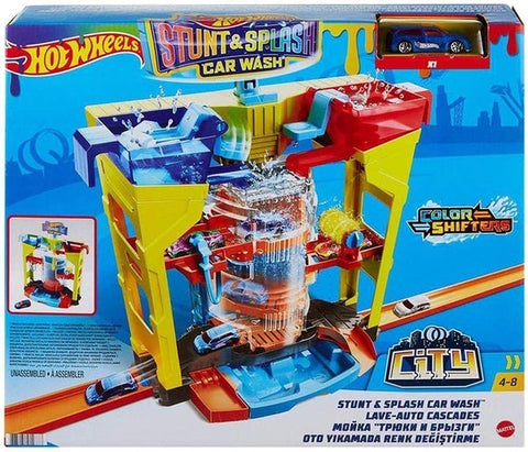 Stunt & Splash Car Wash Playset