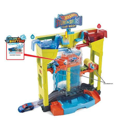 Stunt & Splash Car Wash Playset