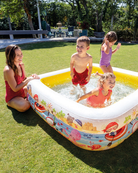 Sun Shade Inflatable Kiddie Pool 157x157x122cm