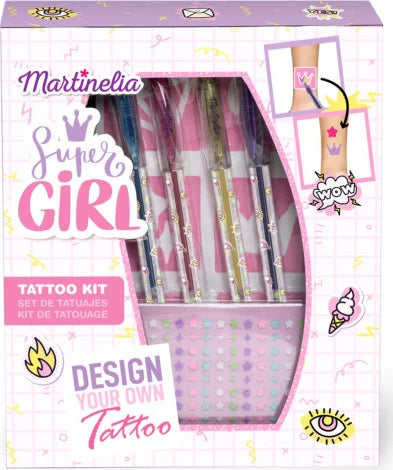 Super Girl Body Art Tattoo Kit