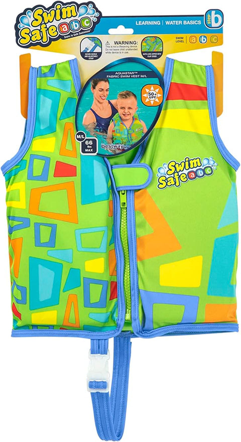 Swim Safe™ AquaStar Fabric Swim Vest M/L, 19-30kg