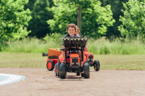 Kubota Pedal Tractor With Loader And Trailer