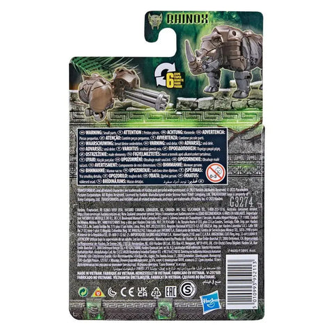 Hasbro Transformers Rise of the Beasts Movie Beast Battle Masters Rhinox 3-inch