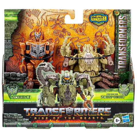 Transformers Rise of the Beasts Movie Beast Combiners Scourge 5-inch