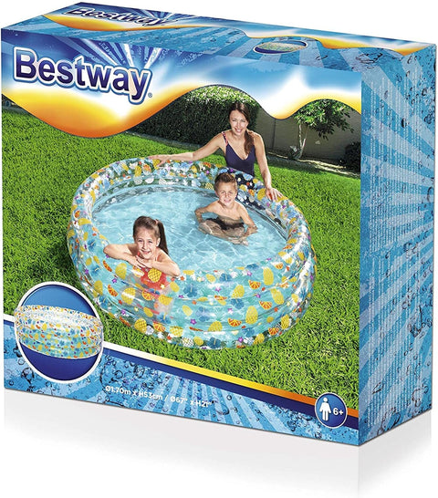 Tropical Inflatable Play Pool 170x53cm