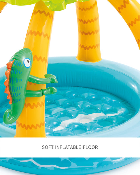 Tropical Island Inflatable Kiddie Pool 102x86cm