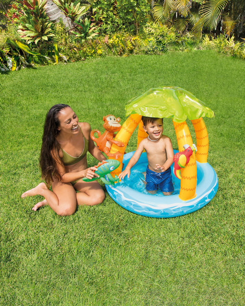 Tropical Island Inflatable Kiddie Pool 102x86cm