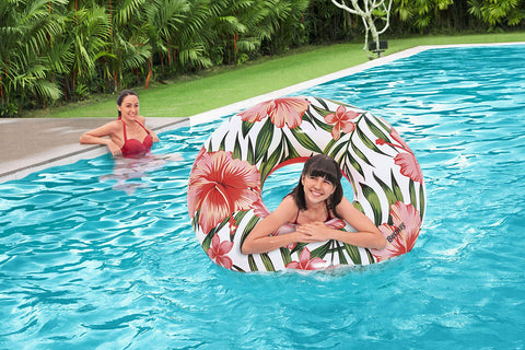 Tropical Palms Swim Tube 119cm