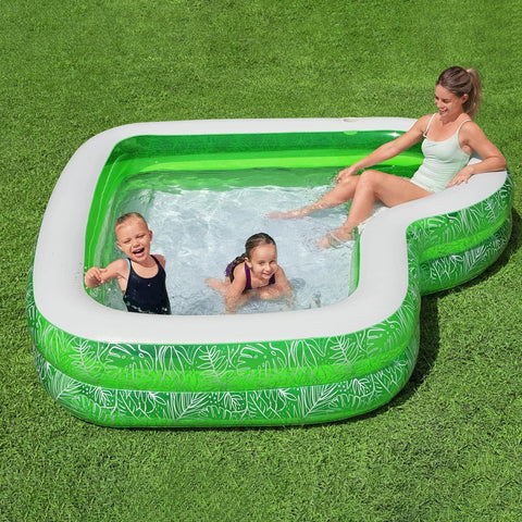 Tropical Paradise Inflatable Family Pool 231x231x51cm