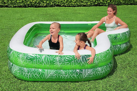 Tropical Paradise Inflatable Family Pool 231x231x51cm