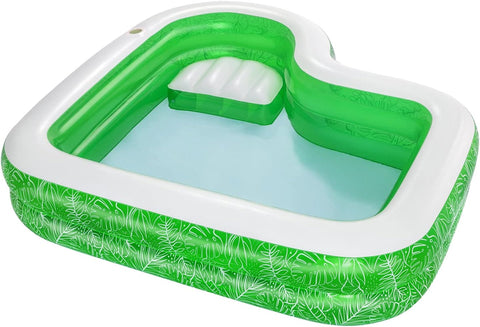 Tropical Paradise Inflatable Family Pool 231x231x51cm