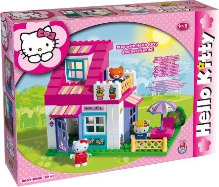 Unico Plus Hello Kitty House, 59 Pieces