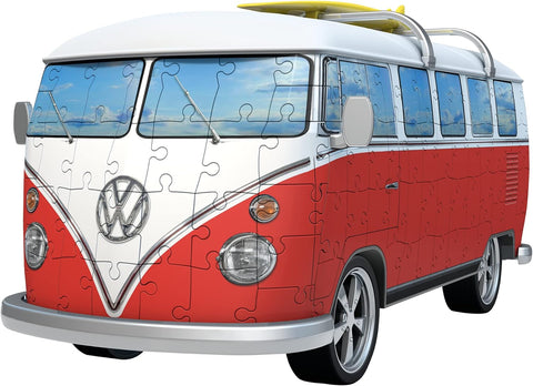 Vehicle VW T1 Camper Van 3D Puzzle, 162 Pieces