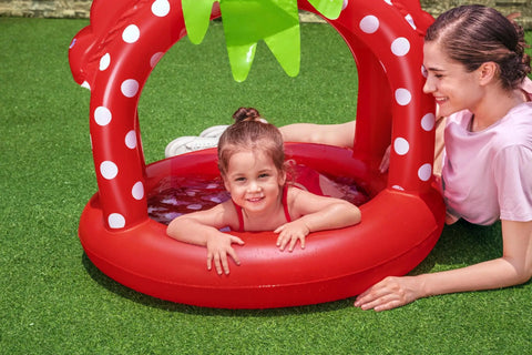 Very Berry Inflatable Baby Pool with UV Careful Sunshade 91x91x91cm