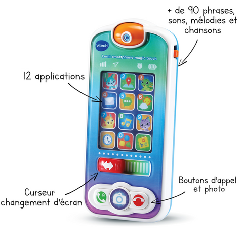 VTech Lumi Smartphone Magic Touch Telephone Interactif