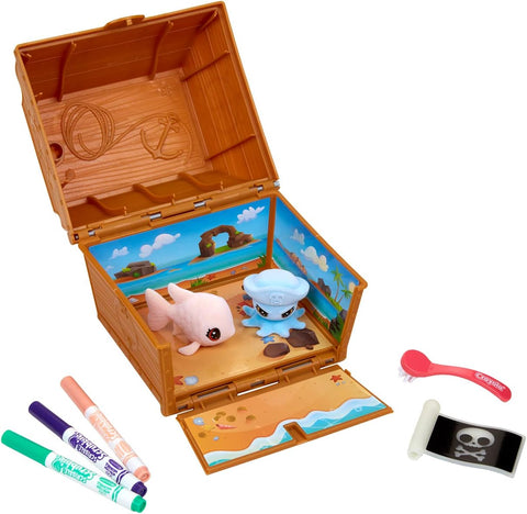 Washimals Scribble Scrubbie Glow Ocean Pets, Treasure Chest