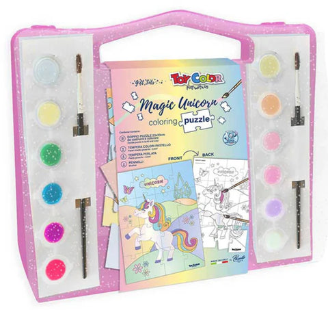 Magic Unicorn Coloring Puzzle