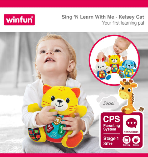 Winfun Sing 'N Learn With Me Kelsey Cat