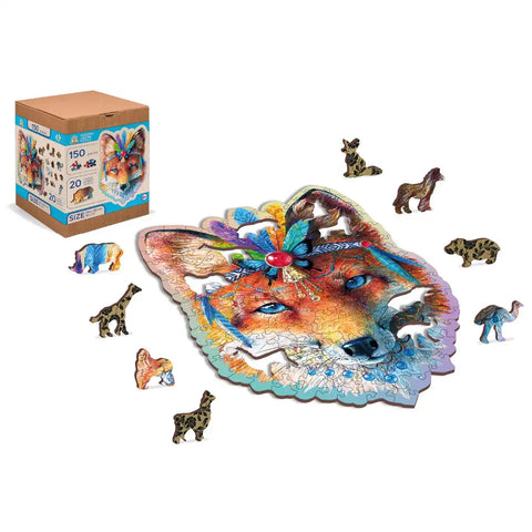 Wooden Puzzle: The Mystic Fox 150pcs