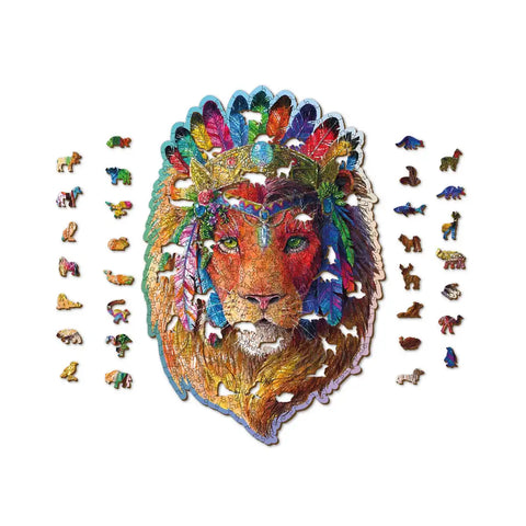 Wooden Puzzle: The Mystic Lion 505pcs