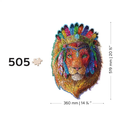 Wooden Puzzle: The Mystic Lion 505pcs