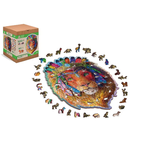 Wooden Puzzle: The Mystic Lion 505pcs