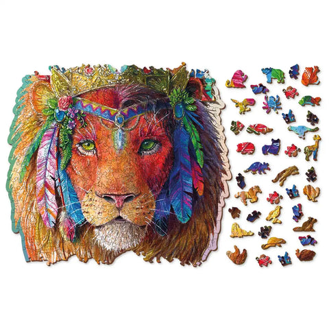 Wooden Puzzle: The Mystic Lion 505pcs