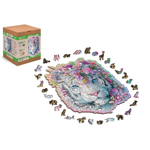 Wooden Puzzle: The Mystic Tiger 505pcs