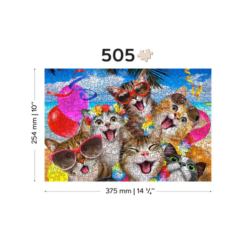 Wooden Puzzle: Cat Party 505pcs