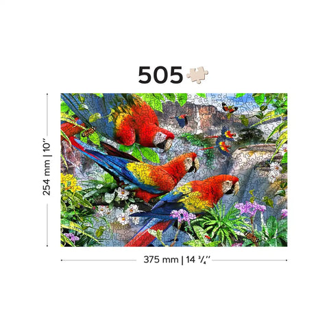 Wooden Puzzle: Parrot Island 505pcs