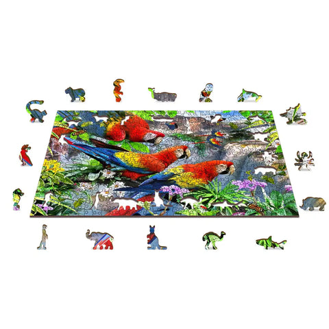 Wooden Puzzle: Parrot Island 505pcs