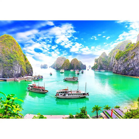 Wooden Puzzle: Halong Bay, Vietnam 1010pcs