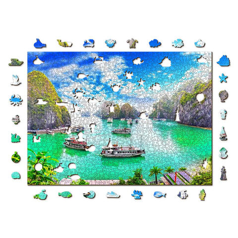 Wooden Puzzle: Halong Bay, Vietnam 1010pcs