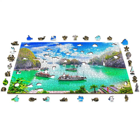 Wooden Puzzle: Halong Bay, Vietnam 1010pcs