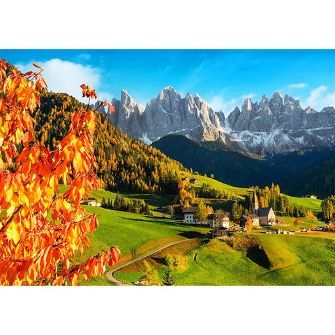 Wooden Puzzle: Sankt Magdalena, Dolomites, Italy 1010pcs