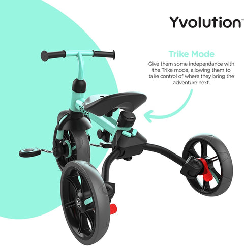 Yvolution Y Velo Flippa 4-in-1, Green/Black